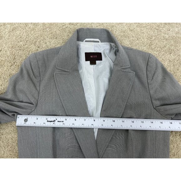 Reiss Single Breasted One Button Suit Women's Gray Tailored Fit Office Siren - Picture 14 of 16